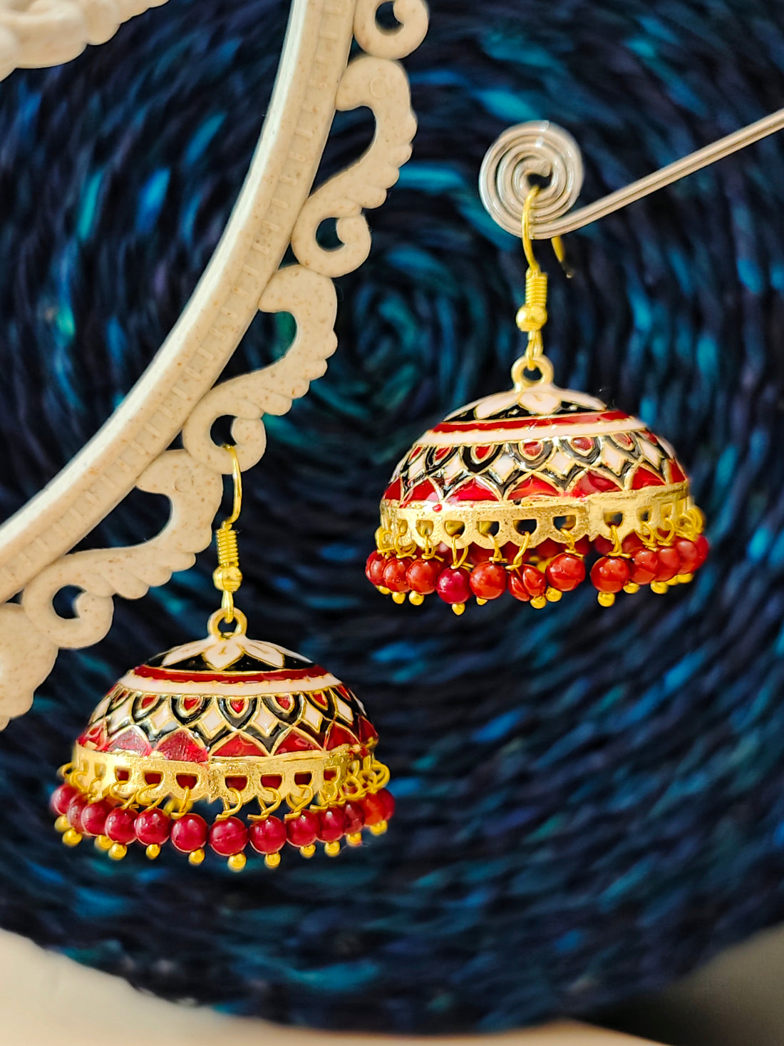 Rang Bhari Tokri Earring Collection from Mrigaya by Nandini for Weddings | Festive Occasions | India Look - Mrigaya India
