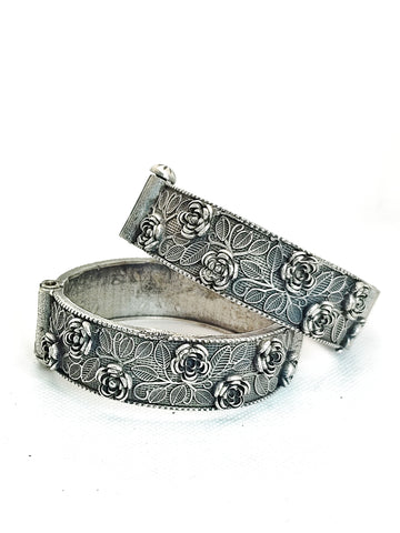 Ramay Haath Kada Antique Finish from Mrigaya by Nandini - 2 Bangles