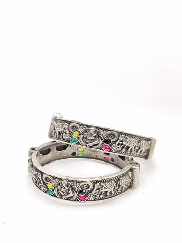 Hatli Kada Antique Finish from Mrigaya by Nandini - 2 Bangle