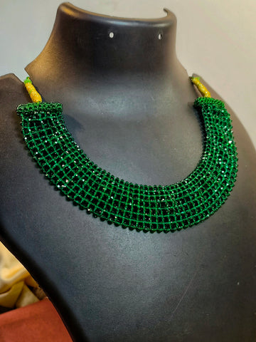 Ambri Necklace from Mrigaya by Nandini - Green