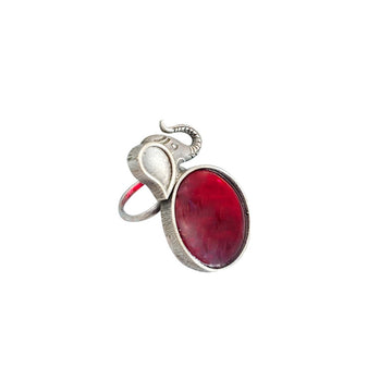 Gaj Rings with antique finish and single stone for festive occasions | for traditional look | for office Indian wear