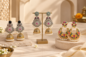 Best Earrings for Navratri Garba Nights: Jhumkas, Danglers & Colourful Chandbalis