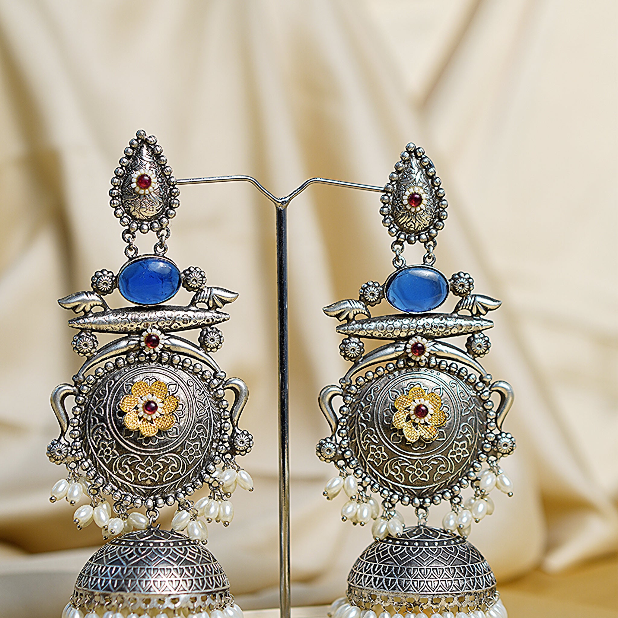 Padmavati Light Weight Heavy-Look Jhumka Collection | Premium range from House of Mrigaya by Nandini | for Festive Occasions & Traditional Look