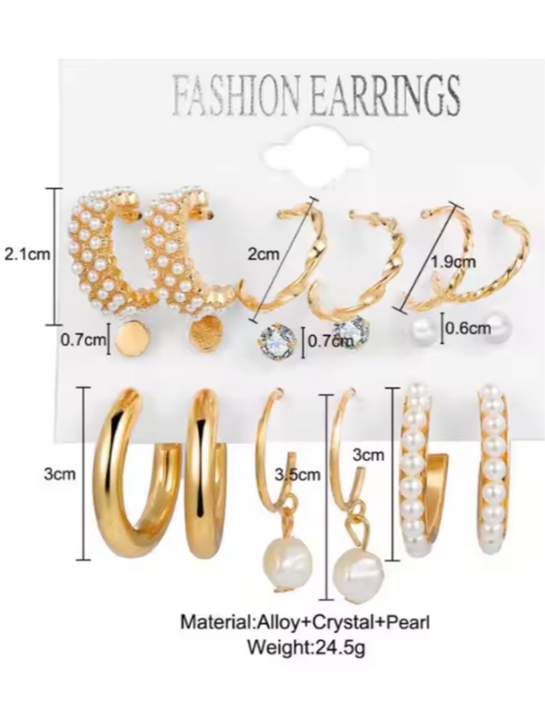 Earring Set_from Mrigaya by Nandini earrings for festive occasions | for traditional look | for office Indian wear_Pack of 9 pairs