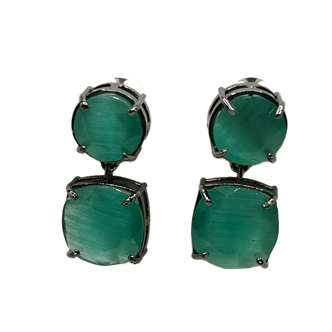 Anuttara Earing from Mrigaya by Nandini for Party & Office Look_light-green
