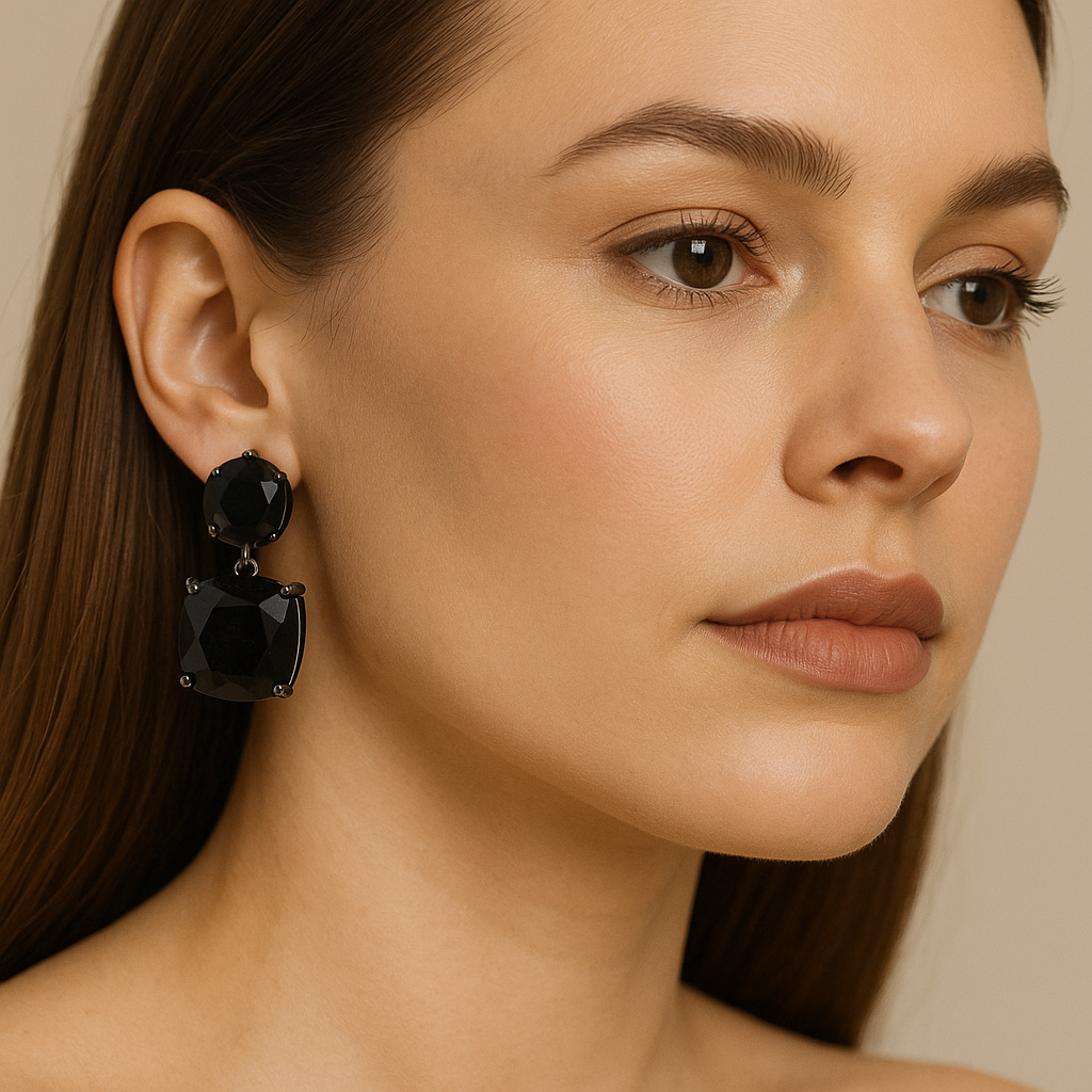 Anuttara Earing from Mrigaya by Nandini for Party & Office Look__Black