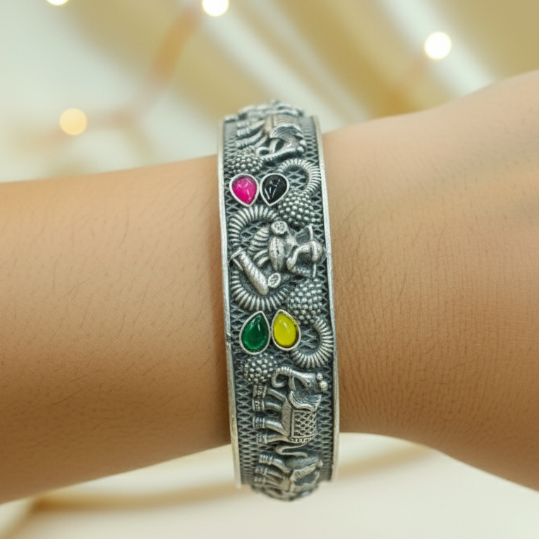 Hatli Kada Antique Finish from Mrigaya by Nandini - 1 Bangle