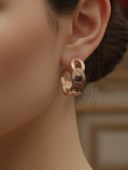 Joss Premium Anti-Tarnish Golden Stainless-Steel Earrings from Mrigaya by Nandini