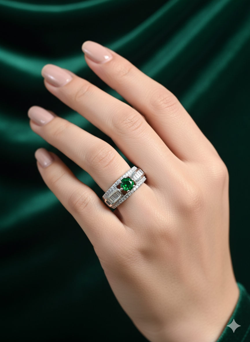 Sterling Statement Rings for festive occasions | for traditional look | for office Indian wear