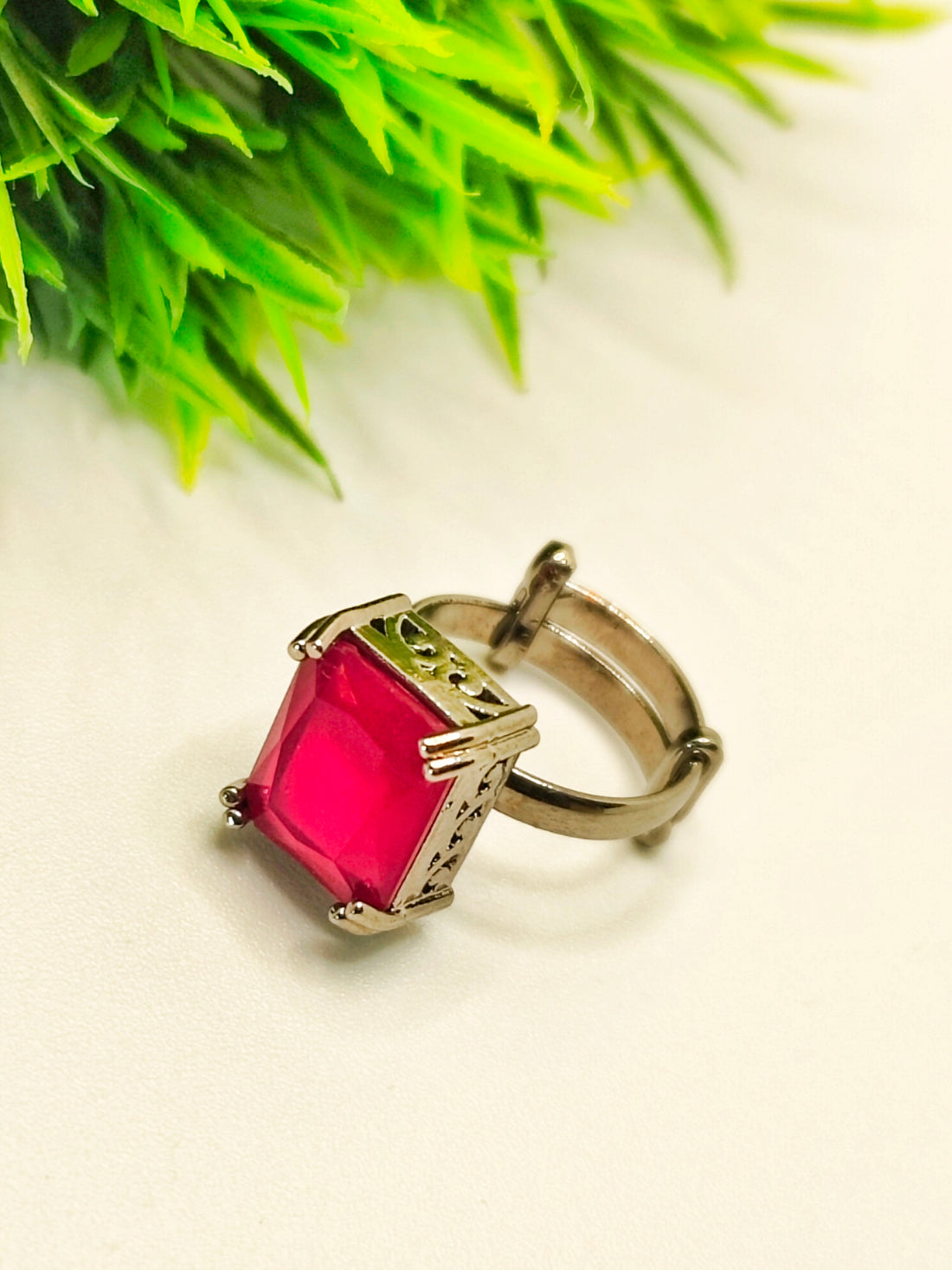 Panna Multi-Colour Rings from house of Mrigaya by Nandini for Office |Occasions |Gifting | Festivals - Mrigaya India