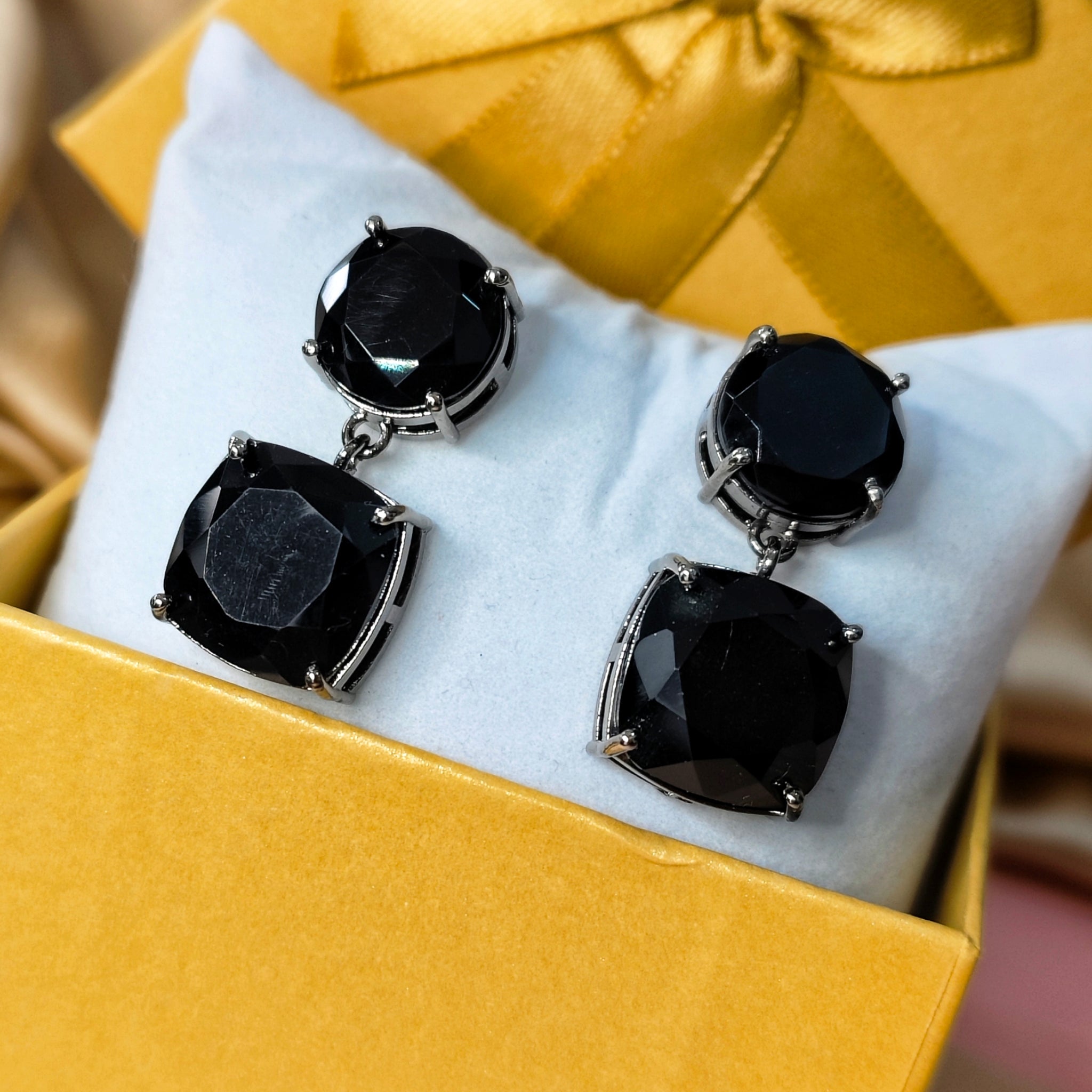 Anuttara Earing from Mrigaya by Nandini for Party & Office Look__Black