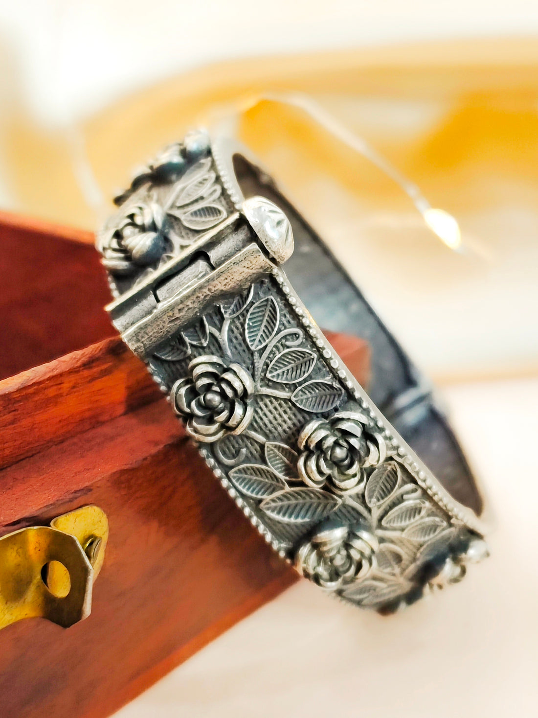 Ramay Haath Kada Antique Finish from Mrigaya by Nandini - 1 Bangle