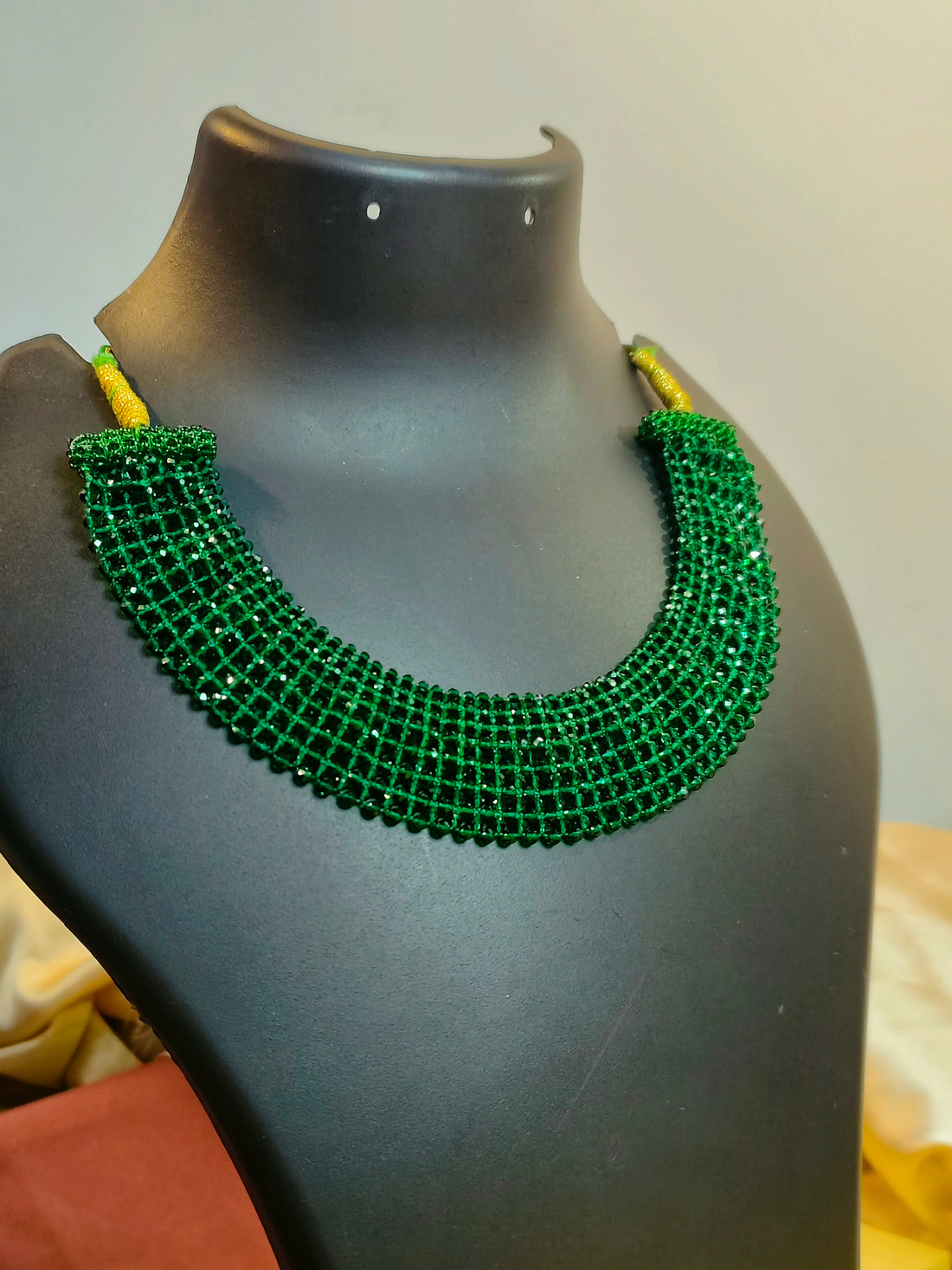 Ambri Necklace from Mrigaya by Nandini - Green