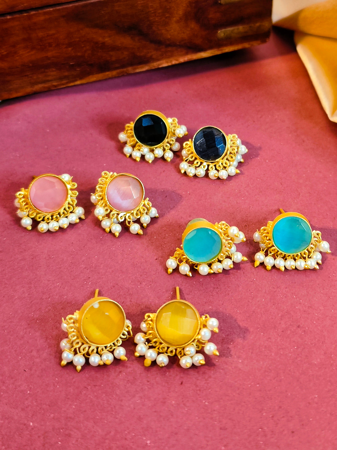 Vritt Jhumki Collection from Mrigaya by Nandini - Multi Colour