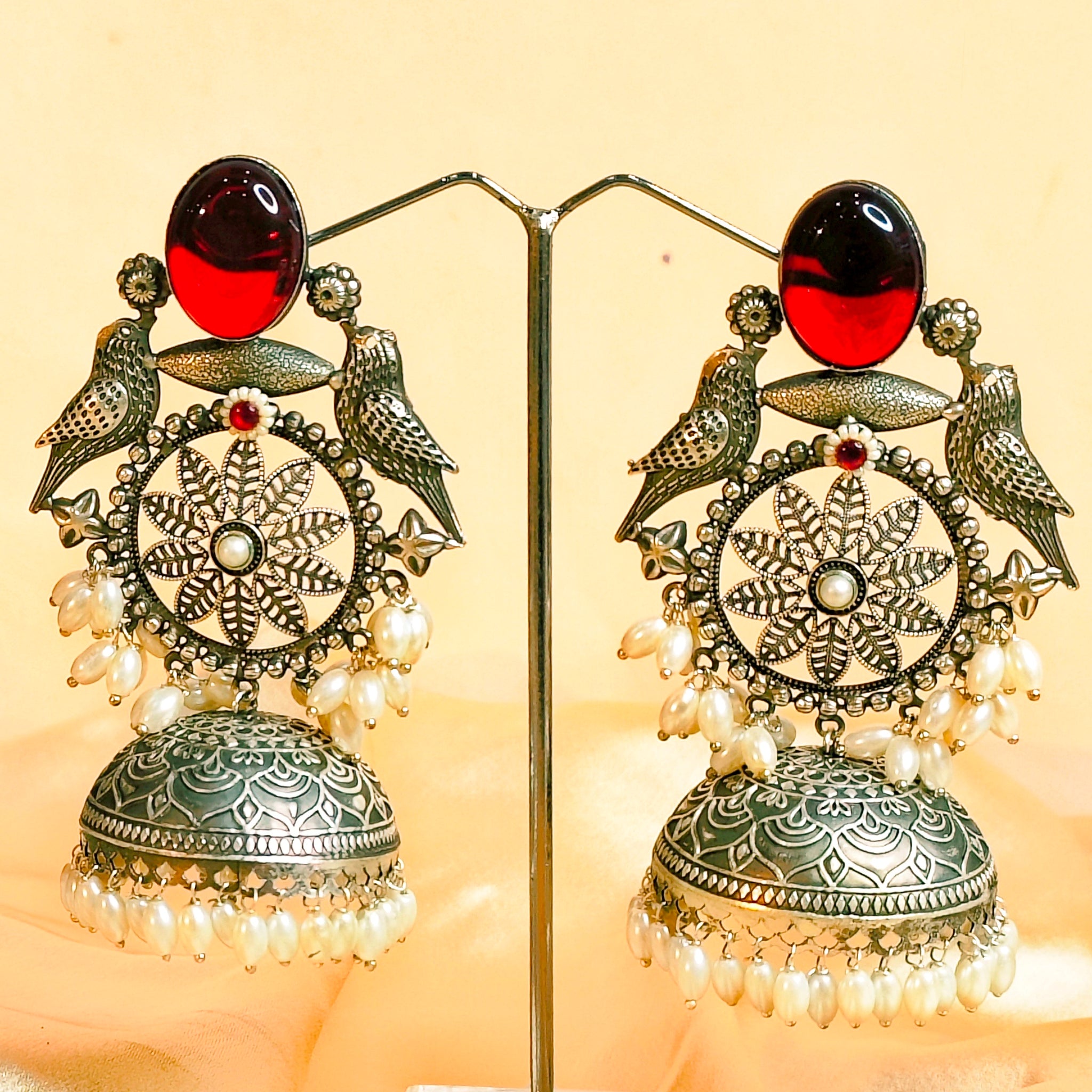 Gaurang- Light Weight Heavy-Look Jhumka Collection | Premium range from House of Mrigaya by Nandini | for Festive Occasions & Traditional Look