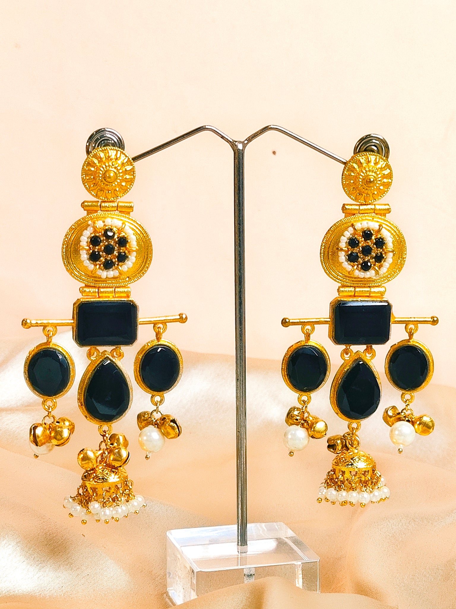 Manikarnika- Light Weight Heavy-Look Jhumka Collection | Premium range from House of Mrigaya by Nandini | for Festive Occasions & Traditional Look