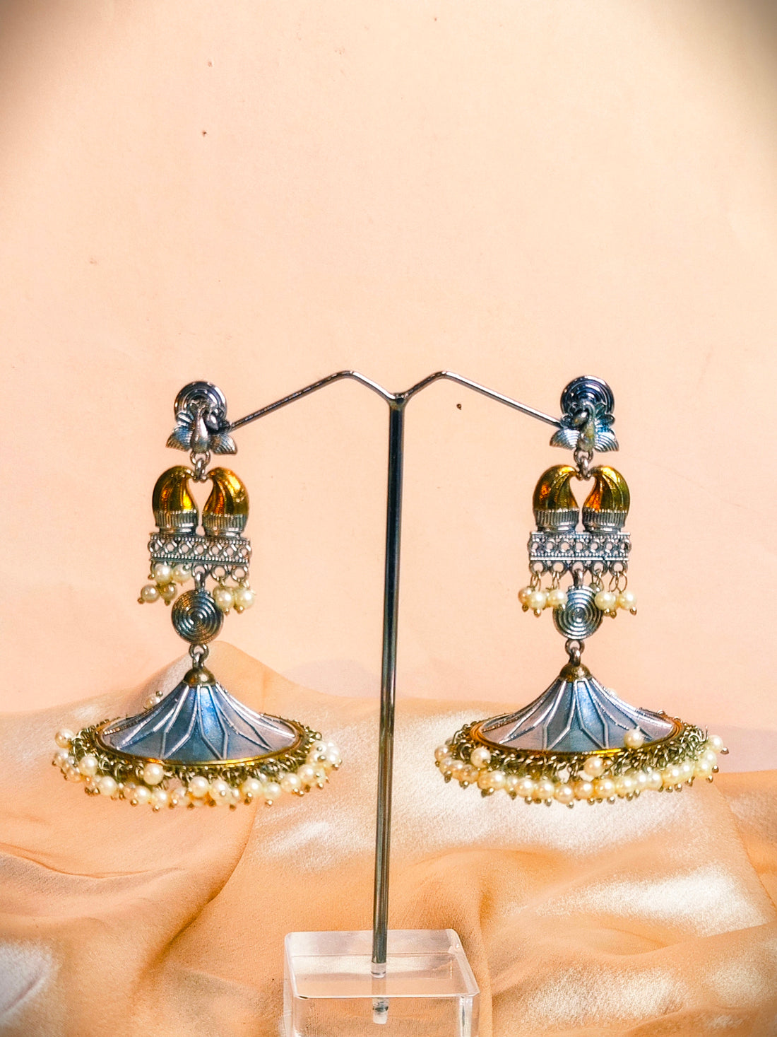 Devyani_ Light Weight Heavy-Look Jhumka Collection | Premium range from House of Mrigaya by Nandini | for Festive Occasions & Traditional Look