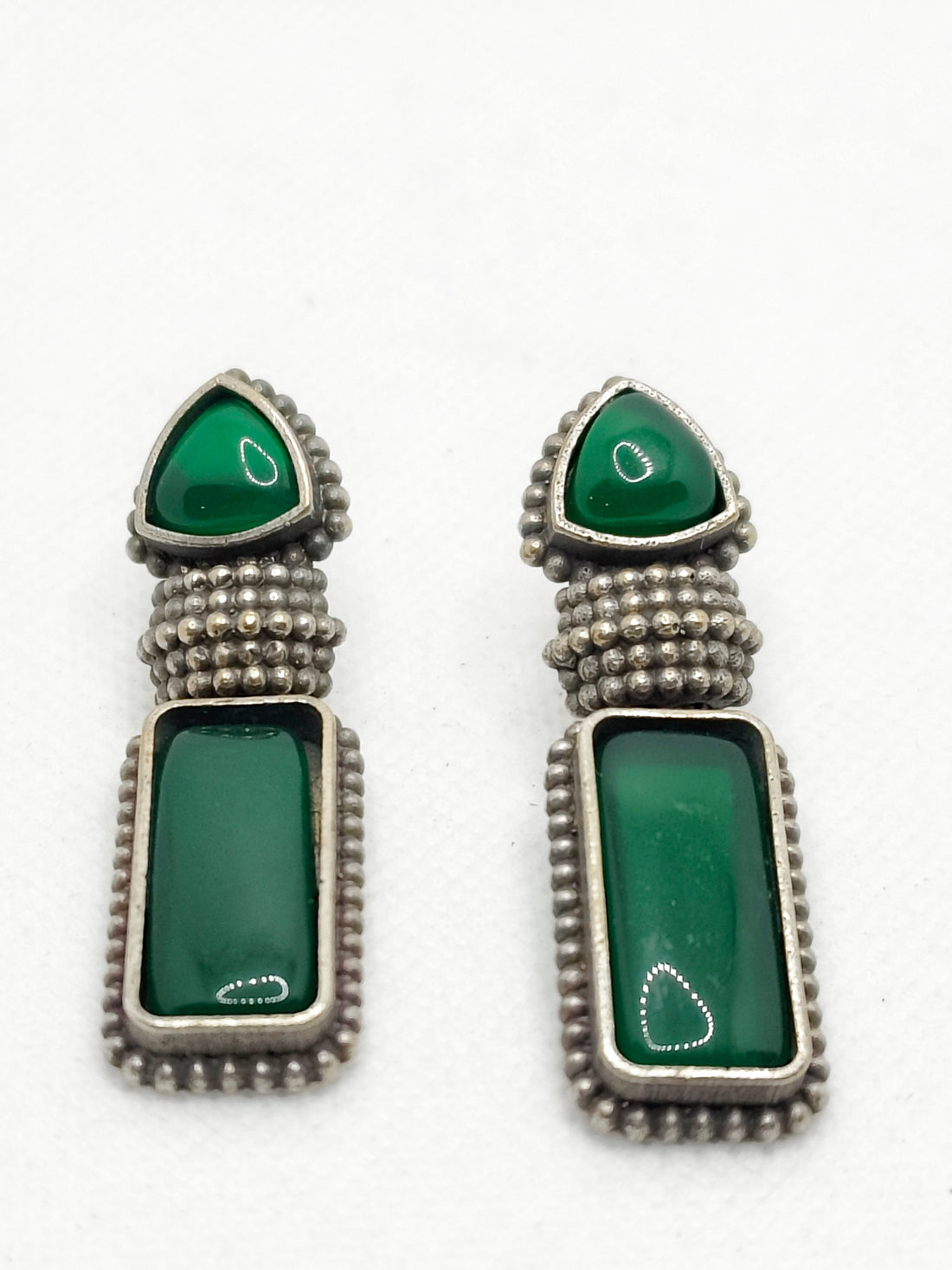 Sankol - green earring from Mrigaya by Nandini for Traditional and Ethnic Look
