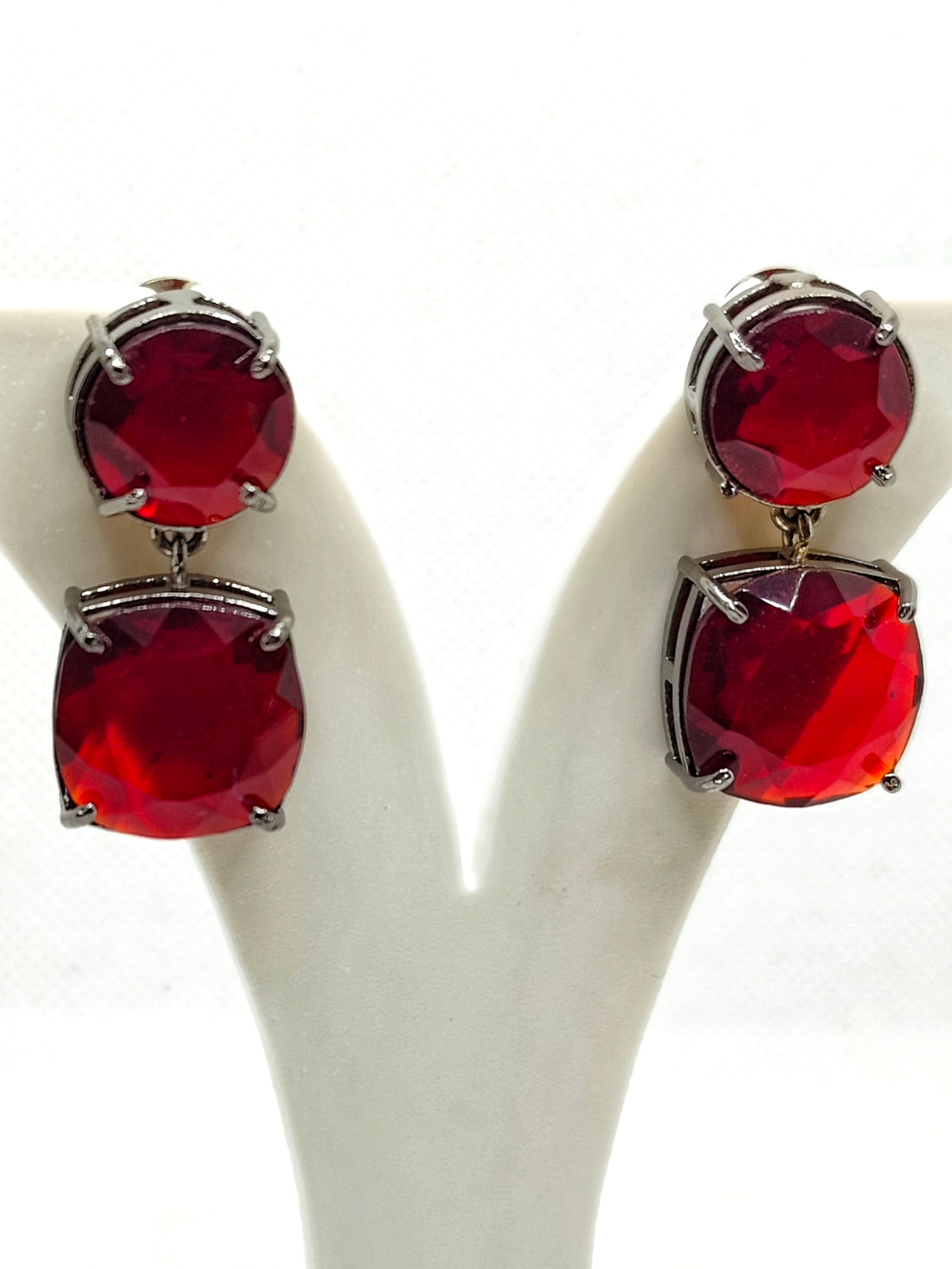 Anuttara Earing from Mrigaya by Nandini for Party & Office Look__red