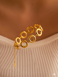 Polo Gold Anti-Tarnish Stainless Steel Bracelet - gold styled for festive wear
