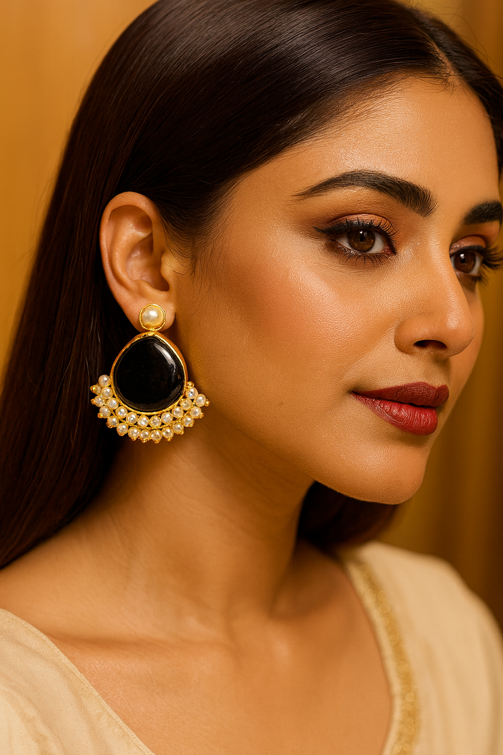Riva earring from Mrigaya by Nandini for Party & Office Look_light