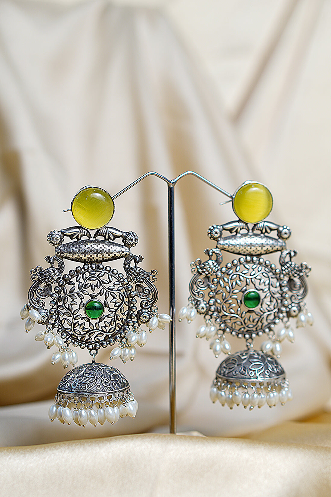 Bhawani - Light Weight Heavy-Look Jhumka Collection - Anti-Tarnish Earrings
