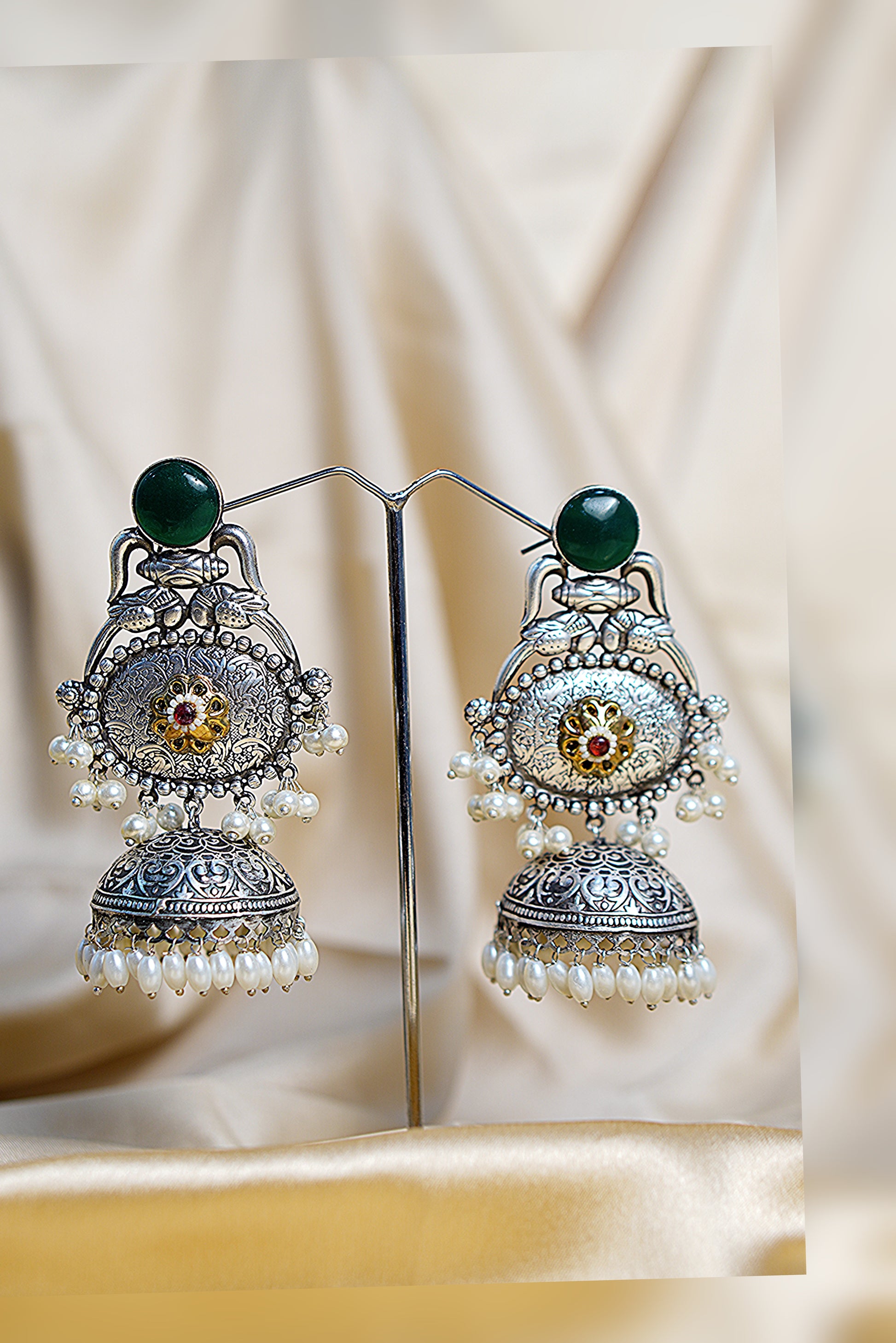 Vasundhara Light Weight Heavy-Look Jhumka Collection - Jhumka
