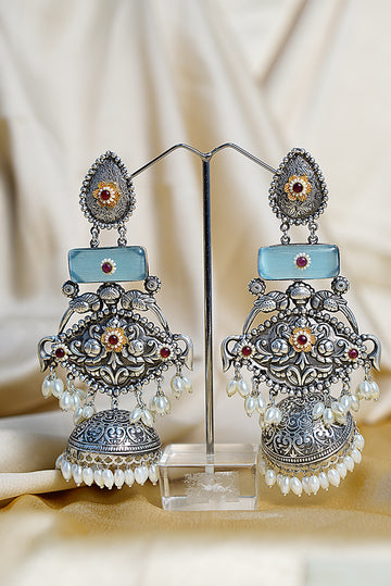 Rajeshwari- Light Weight Heavy-Look Jhumka Collection - Anti-Tarnish Earrings
