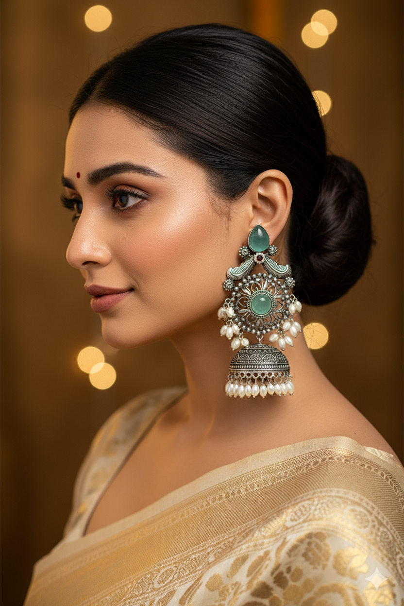 Ratnavati_ Light Weight Heavy-Look Jhumka Collection - Anti-Tarnish Earrings
