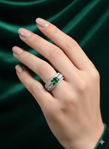 Sterling Statement Rings for festive occasions - Anti-Tarnish Ring
