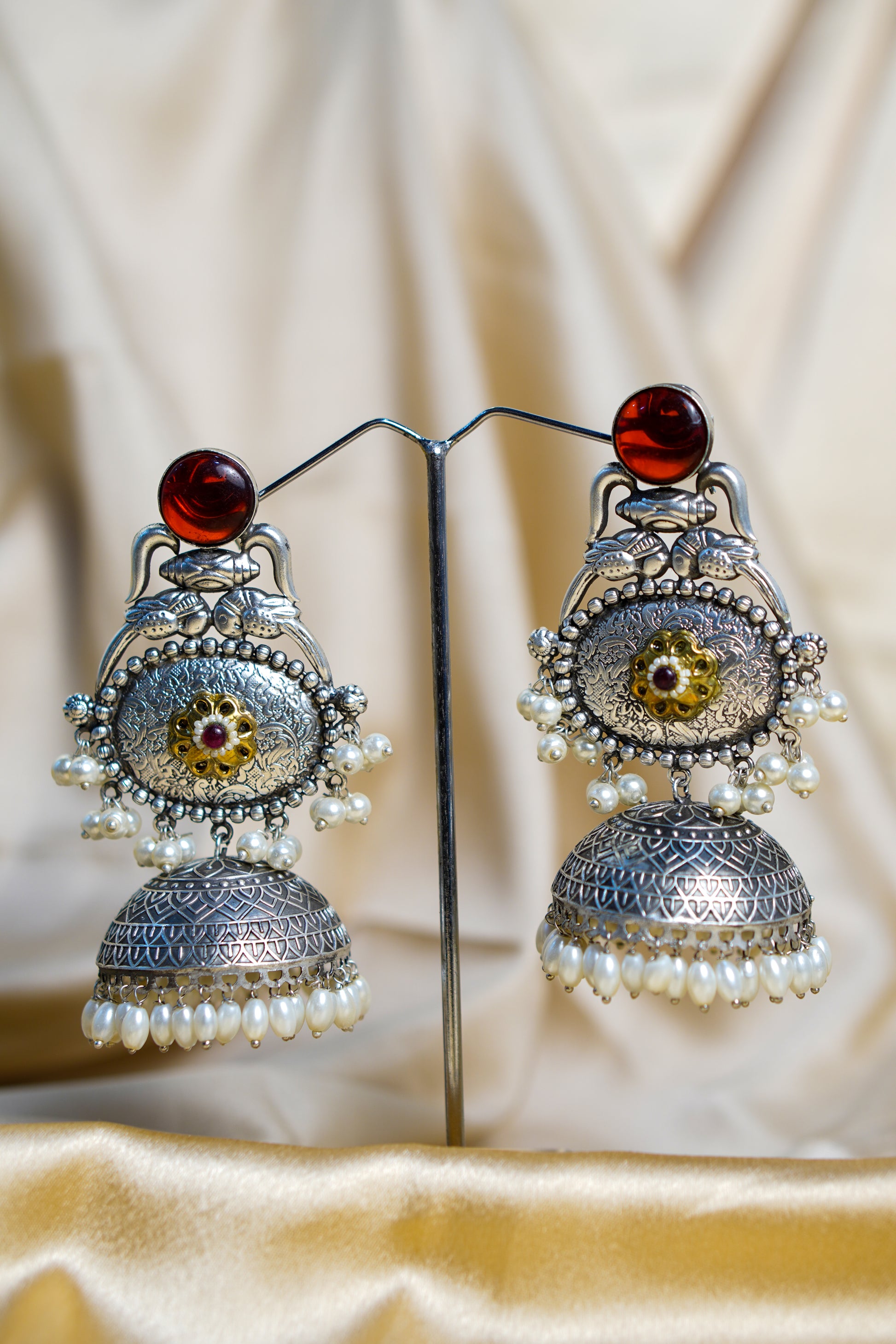Vasundhara Light Weight Heavy-Look Jhumka Collection - Ethnic Earrings
