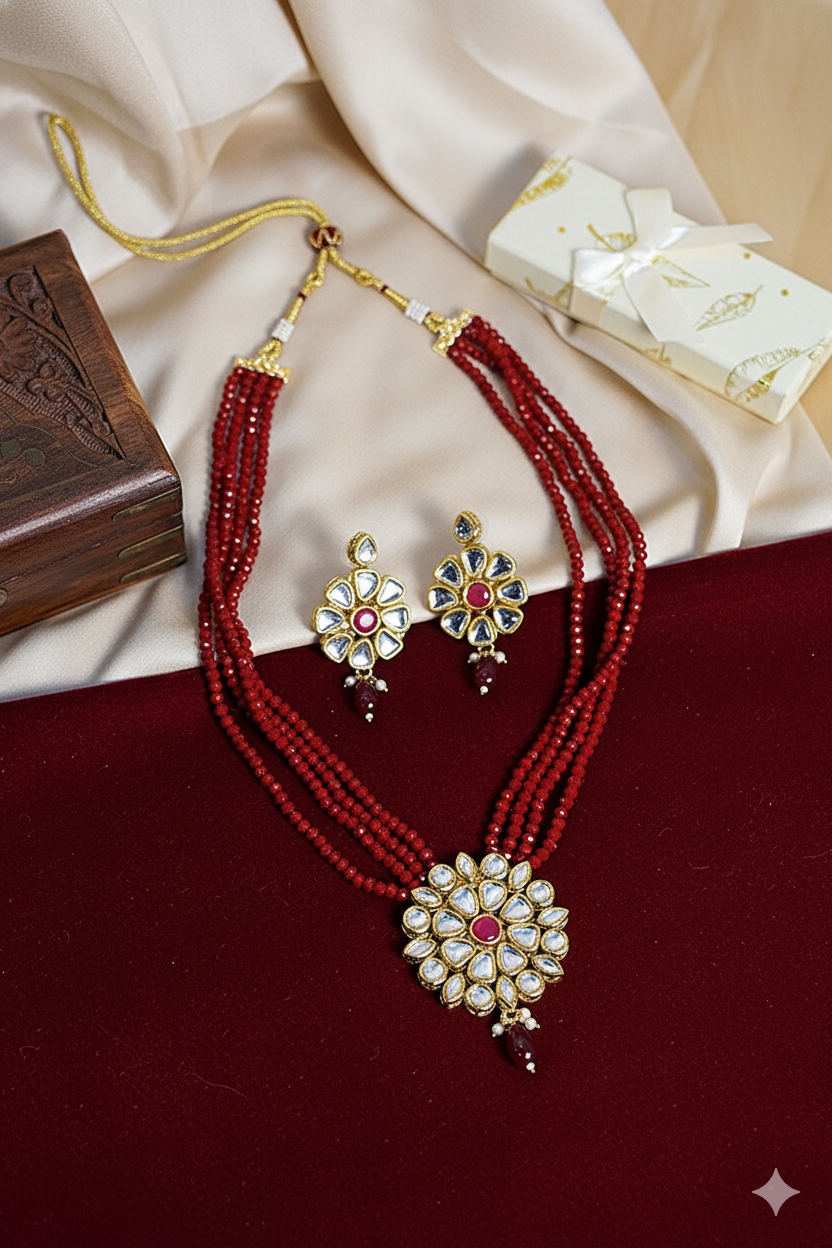Rajsi Ratnahaar for Traditional and Festive Indian Look - Necklace Set for girls
