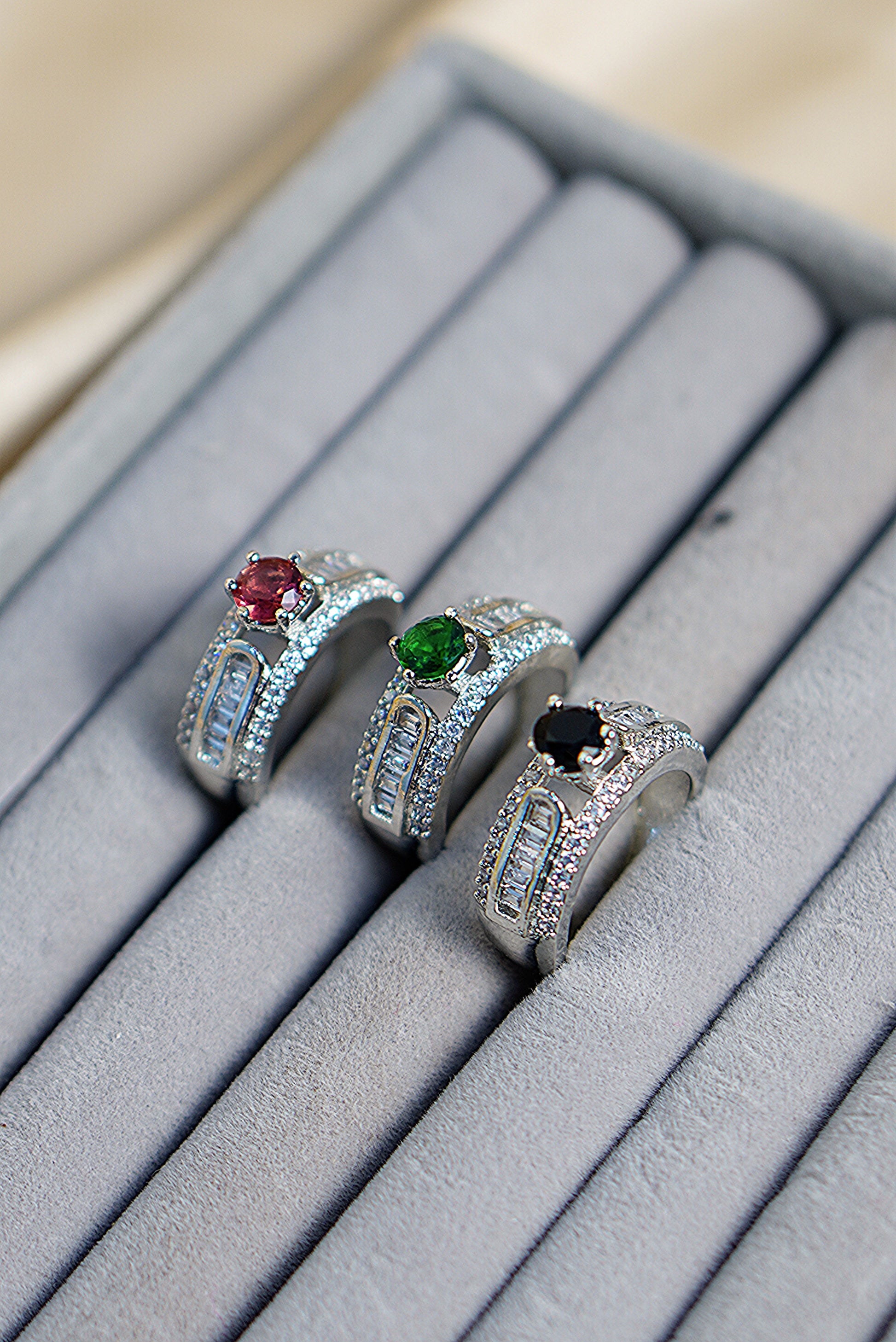 Sterling Statement Rings for festive occasions - Girls artificial rings
