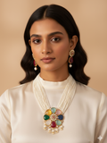 Parvati's Embrace necklace set for Traditional and Festive Indian Look - Necklace Set
