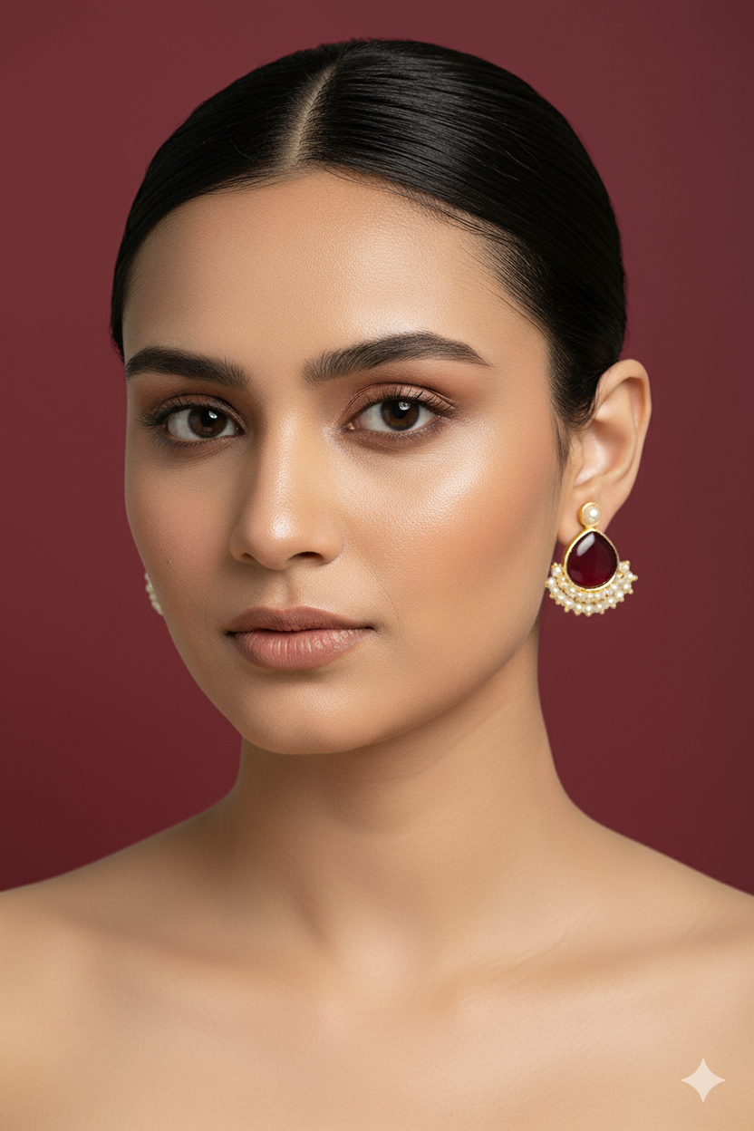 Riva earring from Mrigaya by Nandini for Party & Office Look_light