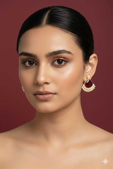 Riva earring from Mrigaya by Nandini for Party & Office Look_light