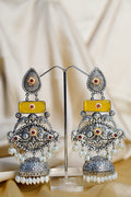Rajeshwari- Light Weight Heavy-Look Jhumka Collection - Antique Finish earrings
