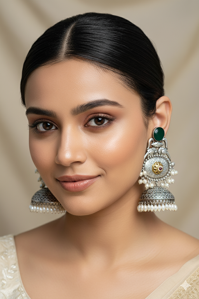 Vasundhara Light Weight Heavy-Look Jhumka Collection - Anti-Tarnish Earrings
